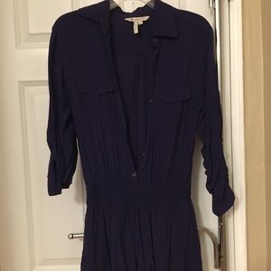 Purple long sleeve romper